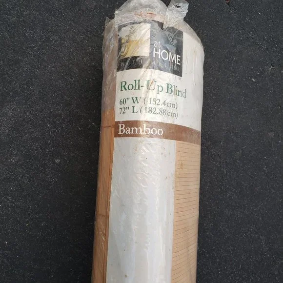 At Home Meijer - Roll-Up Blind Bamboo - 60" x 72" - Picture 1 of 14